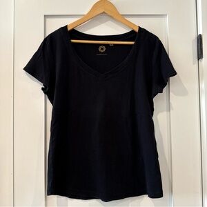 Black V-Neck Tee